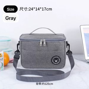 6L Large-capacity Aluminum Liner insulation Lunch bag Family Picnic Food Office Student Bento Bag