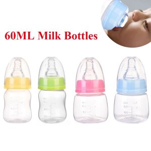 QVPYP 60ML Mini Nhựa PP Dụng cụ cho trẻ sơ sinh Không chứa BPA Chăm sóc cho trẻ nhỏ Bình sữa Bình bú Bình sữa dành cho trẻ sơ sinh Bình sữa cho trẻ sơ sinh