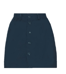 Chân Váy Kaki CTK Cạp Cao Dài Chạm Gối Nút Cài Trước 141