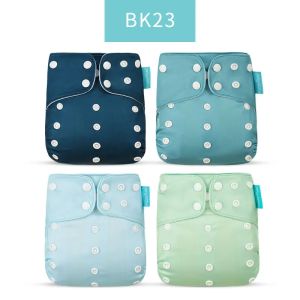 Happyflute 2026 4pcs/set Washable Eco-friendly Baby Cloth Diaper Ecological Adjustable Nappy Reusable Diaper Fit 0-2year 3-15kg2026