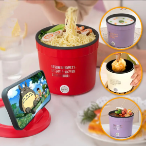 Panci Listrik Serbaguna 1.2L / Panci Listrik Multifungsi / Electric Cooking Pot / Panci Listrik / Multifunctional-Daya Rendah/Mie/makanan Instan Penghangat Air