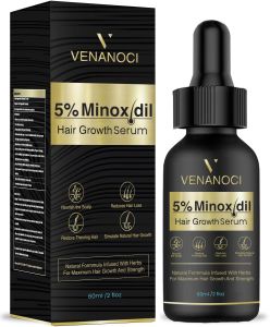 5% Minoxidil Hair Growth for Men and Women: Biotin Hair Growth Serum for Hair Loss Thinning and Faster Regrowth Treatment - 60ML