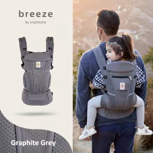 Ergo baby Omni Breeze All Carry Positions Breathable Mesh Baby Carrier Newborn to Toddler with Enhanced Lumbar Support & Airflow (0-48 Months 3-20kg)