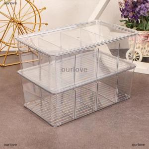 [COD] ourlove Tea Bag Storage Box Office Multifunctional Storage Box with Lid Acrylic Organizer Coffee Bag Compartment Box