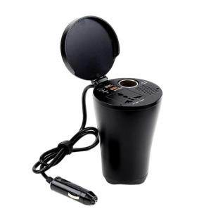 Bộ chuyển đổi nguồn xe hơi 150W Bộ chuyển đổi điện năng xe ô tô AC220V ổ cắm và cổng USB cho du lịch sử dụng 50Hz Đầu ra DC12V để AC220V