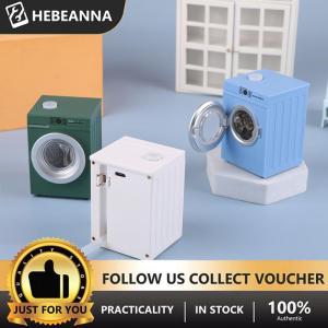 hebeanna Dollhouse Miniature Washing Machine Drum Washer Laundry Model Dollhouse Decor Toy