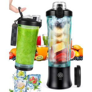 YORK Japan Juicer Portable Blender Large Capacity 6 Blades Mini Blender for Shakes and Smoothies BPA Free Personal Blender with Rechargeable USB Ice machine Fresh Juice Blender for On the Go Dry Mill