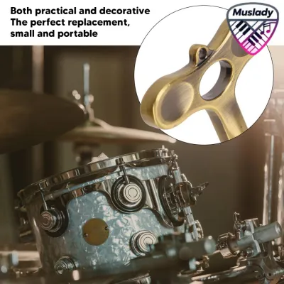 MUSLADY HUIOP Smooth Vintage Bronze Jazz Drum Tuning Key Hợp kim kẽm Cờ lê hình chữ T cho bộ trống Phụ kiện Lý tưởng để thay thế đầu nhanh chóng Những người đam mê hoàn hảo Por