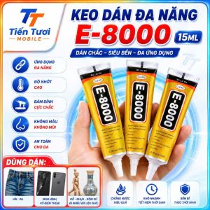 Keo E8000 50mldùng dán vảinhựadán kính màn điện thoại