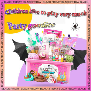 SG [READY STOCK]Ice Cream Crystal Clay mixed with rainbow Color Crystal Clay for children DIY clay crystal colored clay Childrens Day Gifts on June 1st