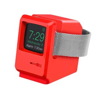 PDM Silicone Charger Stand for Smart Watch Classic Design Vintage Computer Stand 38mm/ 40mm/ 41mm/ 42mm/ 44mm/45mm