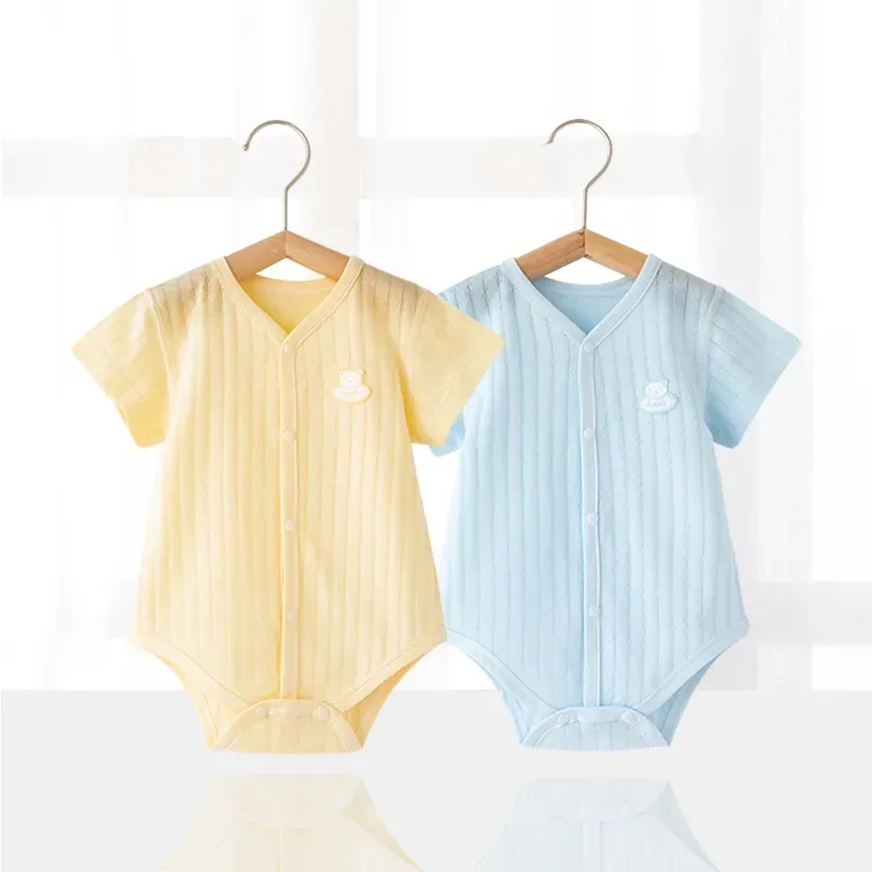 SixQueen Newborn Baby Fart Onesie Baby Baby Summer Thin Clothes