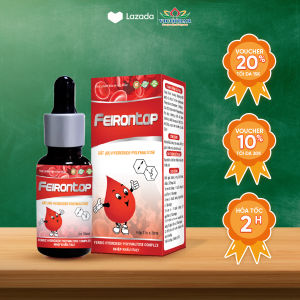 Sắt hữu cơ Feirontop 30ml Bổ sung sắt cho bé ngừa thiếu máu Nguyên Liệu NHẬP KHẨU