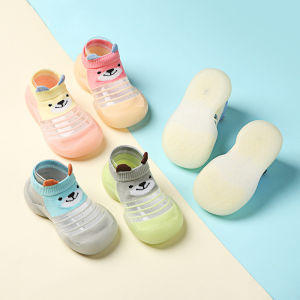 Toddler Baby Walking Shoes Cute Cartoon Baby Soft Sole Shoes Socks Kids Non-slip Shoes Footwear