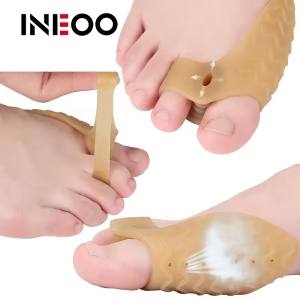INEOO 2Pcs Bunion Corrector Toe Separators Hallux Valgus Soft Gel Bunion Pads Support for Overlapping Toes for Men and Women