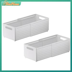 【Fast Delivery】Adjustable Expandable Storage Box with Handles for Closet and Bedroom Organization Durable Plastic Drawer Container【Arrive 1-3 Days】