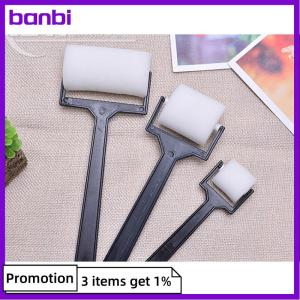 banbi 3pcs Trắng bọt biển bàn chải bọt sơn Con lăn Bàn chải trẻ em công cụ thủ công vẽ