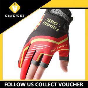 [Csndices] Fishing Gloves Fishing Routes Sun Protection Anti Slip Ice Silk Breathable Thin Gloves
