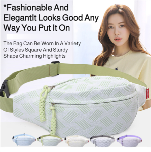 Multifunctional anti-theft waist bag Fashionable waist bag Fashionable shoulder bag Casual messenger bag Outdoor travel bag Lightweight and versatile chest bag Womens trendy contrasting color storage shoulder bag