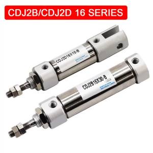 CDJ2B/CDJ2D Bore 16mm Stainless Steel Cylinder Double Action CDJ2B16-10*15X20X25X30X40X50X100X150-B Pneumatic Cylinder