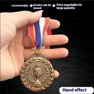 💥【Special price】💥UWO 1ชิ้น2 เหรียญทองรางวัลเหรียญทองแดงโลหะผสมสังกะสีเหรียญรางวัลชนะเลิศรอบคอ1st 2ND 3rd รางวัลรางวัลชนะเลิศ