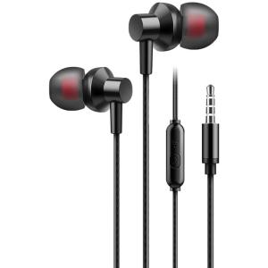 Noise Canceling Earphones 3.5mm Earbud Comfortable Earbud Dynamic Sound In Ear Headphones Plastic for Extended Use
