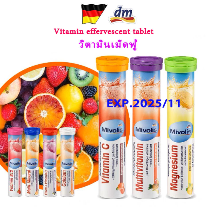 Multivitamines Mivolis Effervescent 7x20 Comprimés - Végétarien, Péremption 11/2026