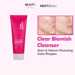 NEXTBEAU Clear Blemish Foam Cleanser 150ml | Korea AHA BHA Exfoliate Dead Skin Cells Pore Care