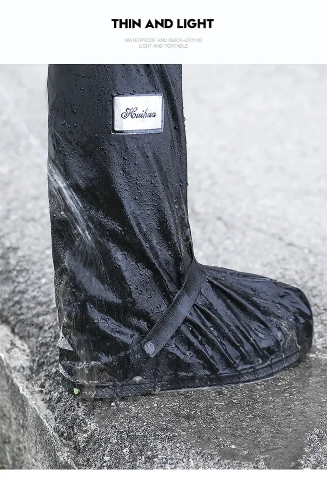 HuiHua Waterproof Shoe Rain Cover Thickened Rain Boots Anti -Slip