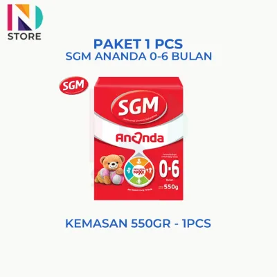SGM Ananda Tahap 1 (0-6) / Tahap 2 (6-12) Kemasan 150gr/550gr/1Kg Paket 1Pcs