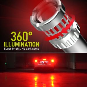 1 Bóng hậu bóng đèn phanh sau bóng đèn hậu LED siêu sáng 360 độ 40 chip led sáng hơn Philips Ultinon Pro6000