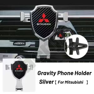 High Quality Car Phone Holder Car Cellphone Holder Car Air Vent Mount Stand No Magnetic Mobile Holder Gravity Bracket for Mitsubishi Montero Sport Mirage Adventure Pajero Lancer
