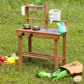 Wooden Outdoor Mud Kitchen Outdoor Play Kitchen Set Children's Outdoor Toy Kitchen Set Outdoor Nature Play Kitchen. 