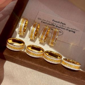 red book Popular vintage-style wheat ear ring for women retro light luxury high-end feel