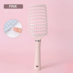 Lược chải tóc gỡ rối làm phồng tóc - lược bán nguyệt màu pas siêu xinh 24x7cm