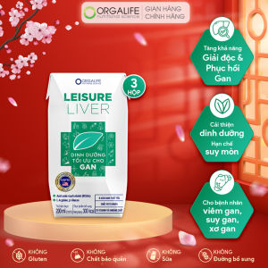 LEISUR LIVER _ Súp uống dinh dưỡng cho gan Lốc 3 hộp (200ml/ hộp)