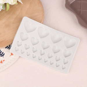 Fantic 25 Cavity Love Silicone Molds DIY Heart Shaped Cake Mold Pastry Fondant Chocolate Cake Decor Tools Baking Supplies Resin Mould
