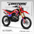Decal crf 150 l full body hitam sangar merah putih biru free custom nama nomor. 