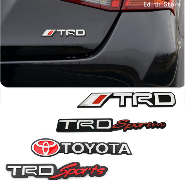 1 Piece For TRD/TOYOTA TRD Sportivo Logo Metal Car Sticker Aluminum ...