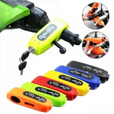 Caps-Lock Motorcycle Handlebar Grip Brake Lever Lock Anti-Theft Security