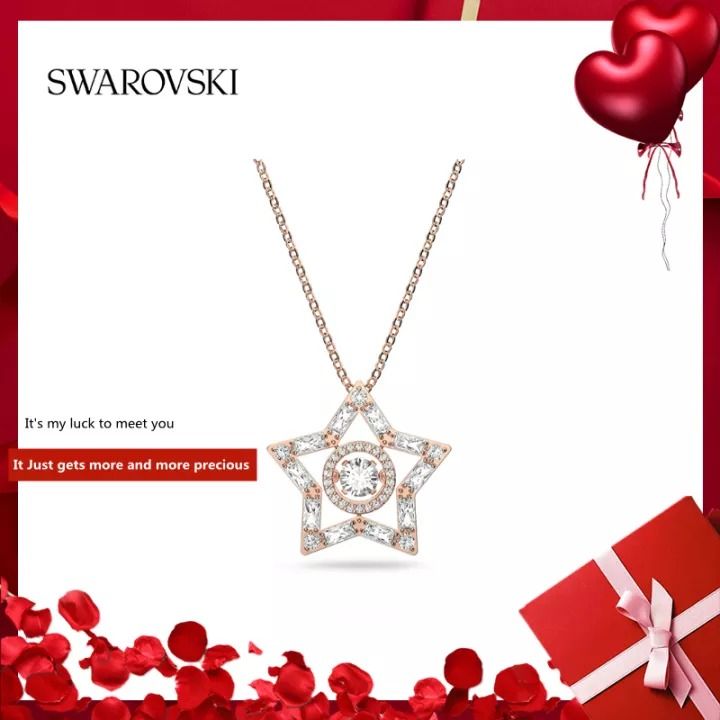 สร้อยคอ Swarovski ของแท้ Stella สร้อยคอผู้หญิง เครื่องประดับแฟชั่น สร้อยคอเครื่องประดับแฟชั่นสตรี