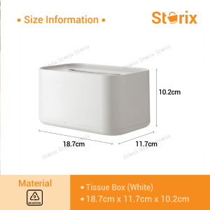 Storix ABS Material Desk Tissue Box Dispenser Household with Spring for Multiple Tissue Paper Napkin Storage