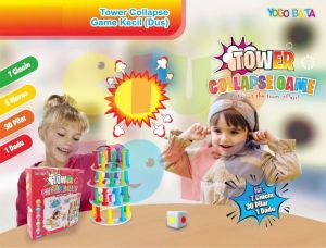 Mainan Fun Tower Collapse Game - Motorik Anak YG 8 Menyusun Menara