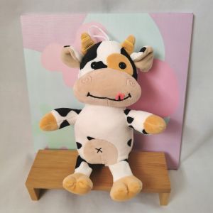 YOUSHI TOP Cow Kids Girls 35CM Cattle Soft Pillow for Children Cow Stuffed Toy Animals Doll Cattle Plush Toy Stuffed Animals