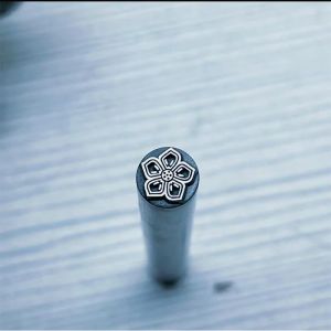 Hanson8 Flower Design Metal Stamps 7mm 8mm Jewelry Making Punch Steel Stamping Tool Beating Silver Leather Craft Punching T2Y7B