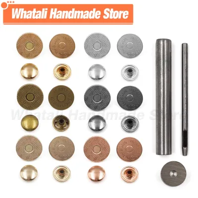 10sets/lot 14mm 18mm Metal Magnetic Button Magnet Buckle Wallet Snaps Magnetic For Sewing Purse Handbag Craft Clasps Tool Sets
