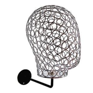 Creative Metal Mannequin Head Display Stand Mannequin Head Wig Holder for Displaying Wigs Hats Caps and Headdress
