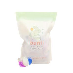 BuniiClean [50 Pods] Ultra Dissolvable Laundry Pods — Eucalyptus | Sensitive-Skin | High Cleaning Power