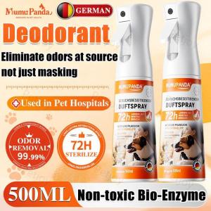 【SG ready stock】Bio Enzyme Pet Deodorant Spray Pet Odor Eliminator 72H Long Lasting Non-Toxic for Dogs & Cats 500ML