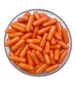 1000pcs Size 0 Medium Orange/Medium Orange OSPA High Quality Empty Gelatin Capsule